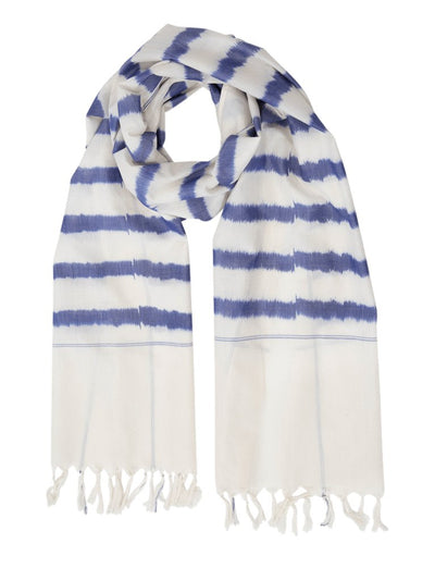 Blue Striped Scarf - Passion Lilie