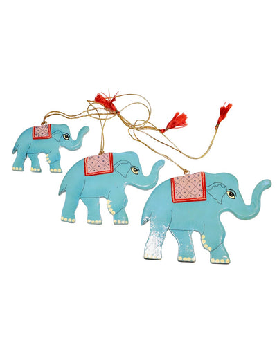 Hand Painted Elephant Ornaments - Passion Lilie