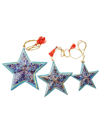 Hand Painted Star Ornaments - Passion Lilie
