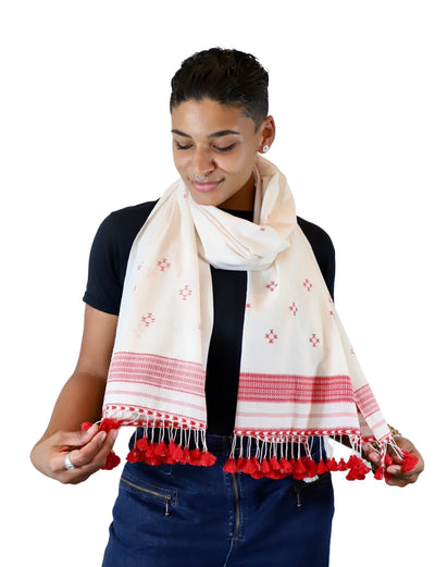 Red Kutch Scarf - Passion Lilie