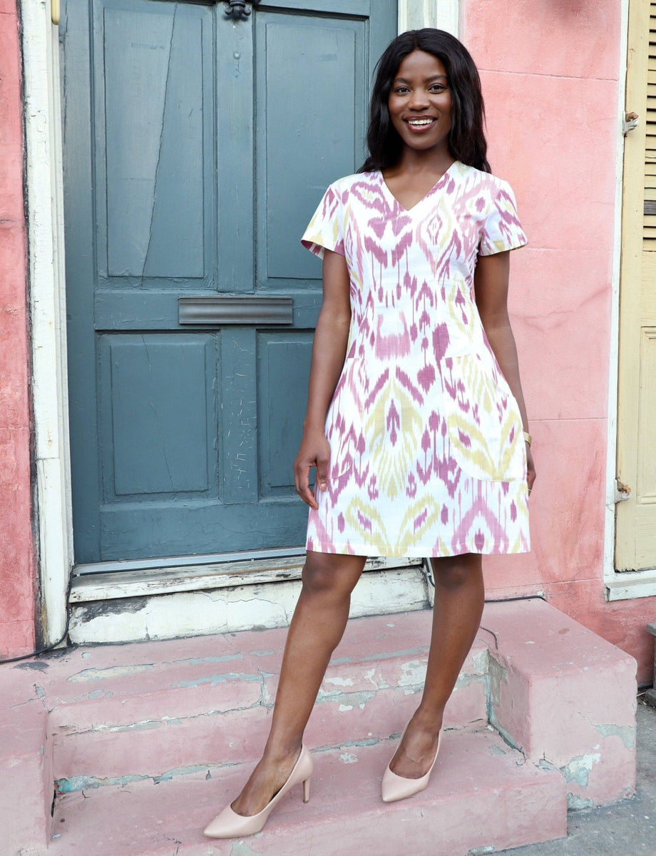Savana Ikat Dress | Fair Trade Cotton Dress | Passion Lilie