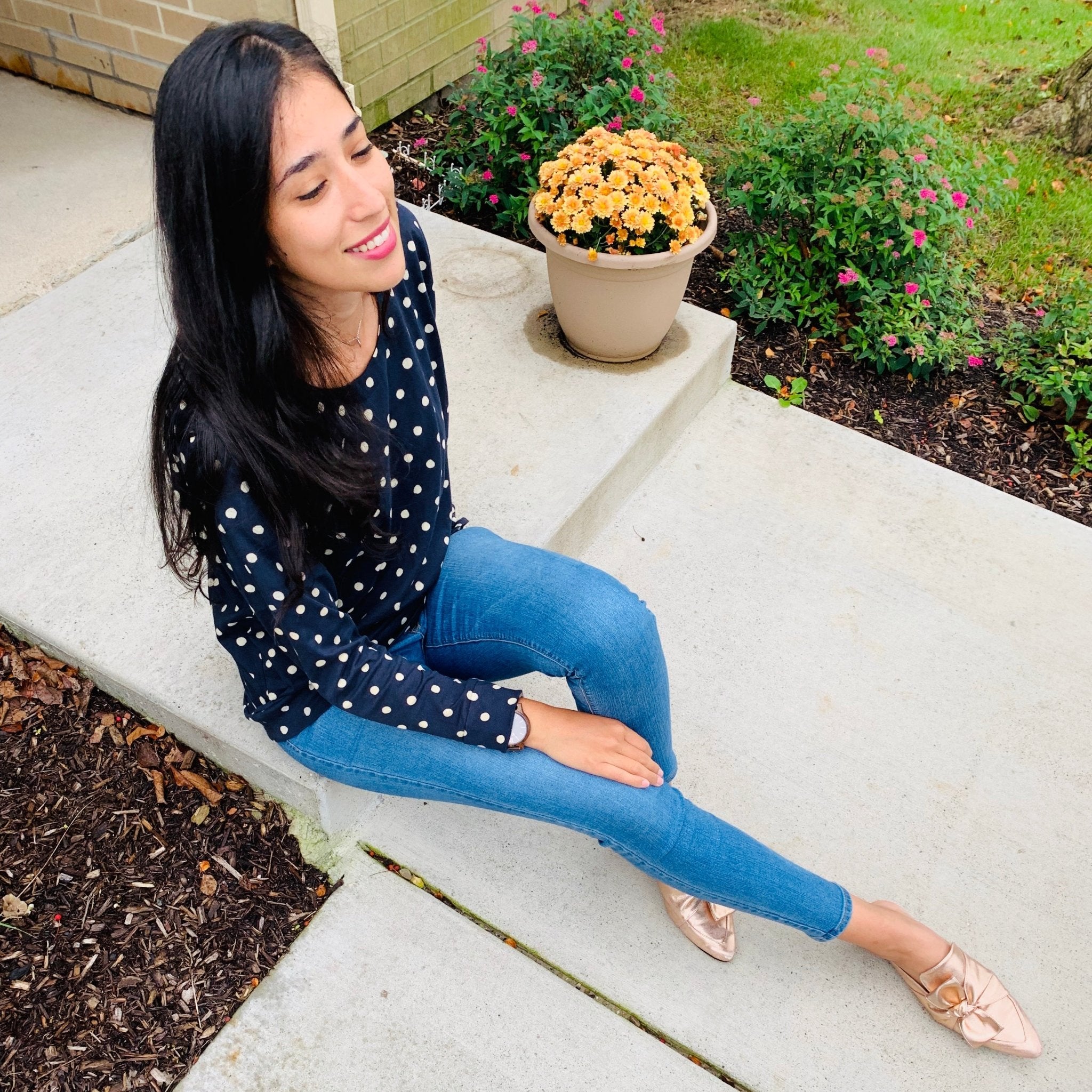 How to wear polka dot outfits - Passion Lilie