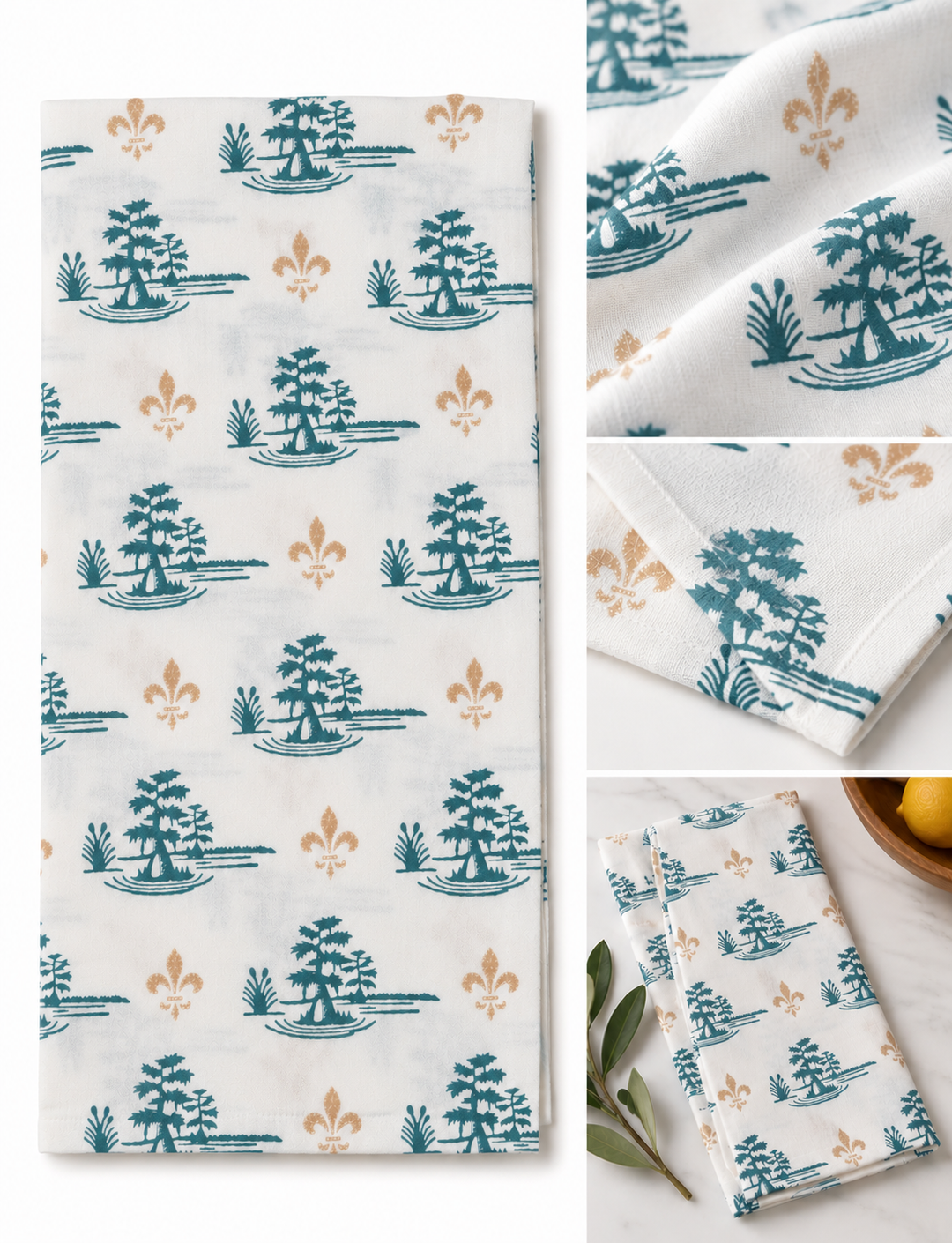 Cypress Swamp Tea Towel