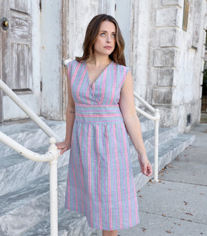 Lilly's Kloset Small Pink Wrap Dress