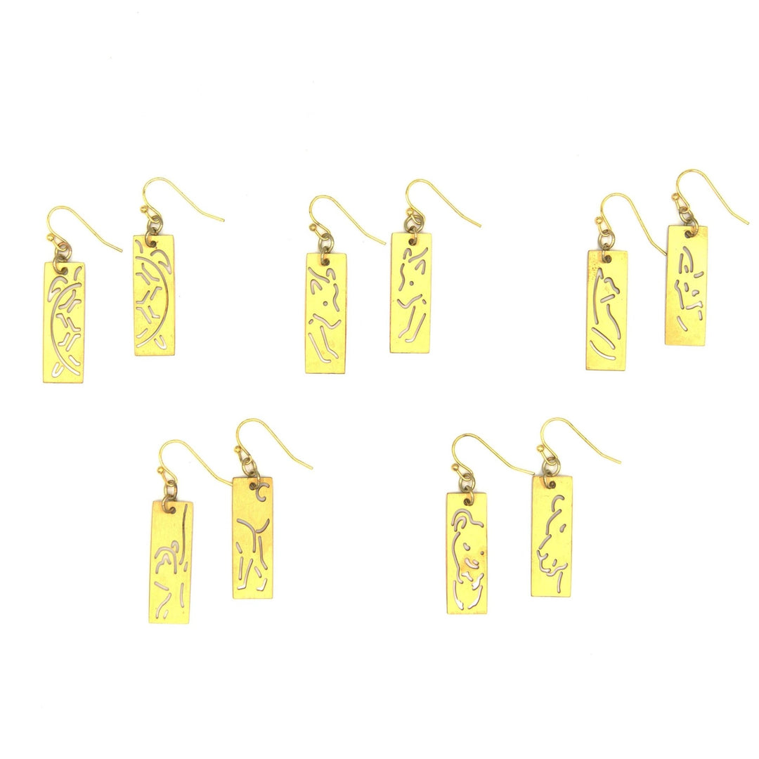 Animal Cut Out Earrings - Passion Lilie
