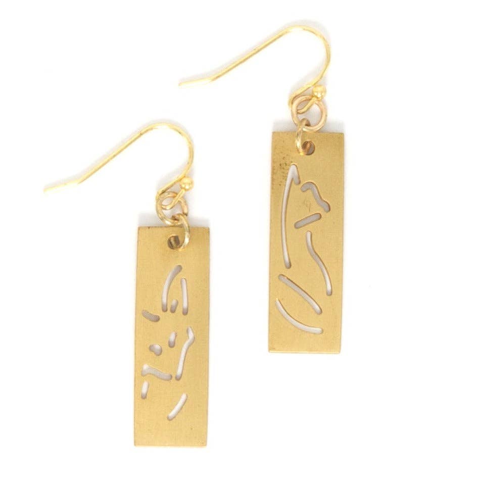 Animal Cut Out Earrings - Passion Lilie