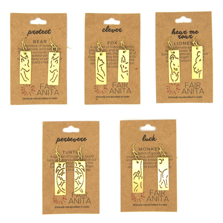 Animal Cut Out Earrings - Passion Lilie