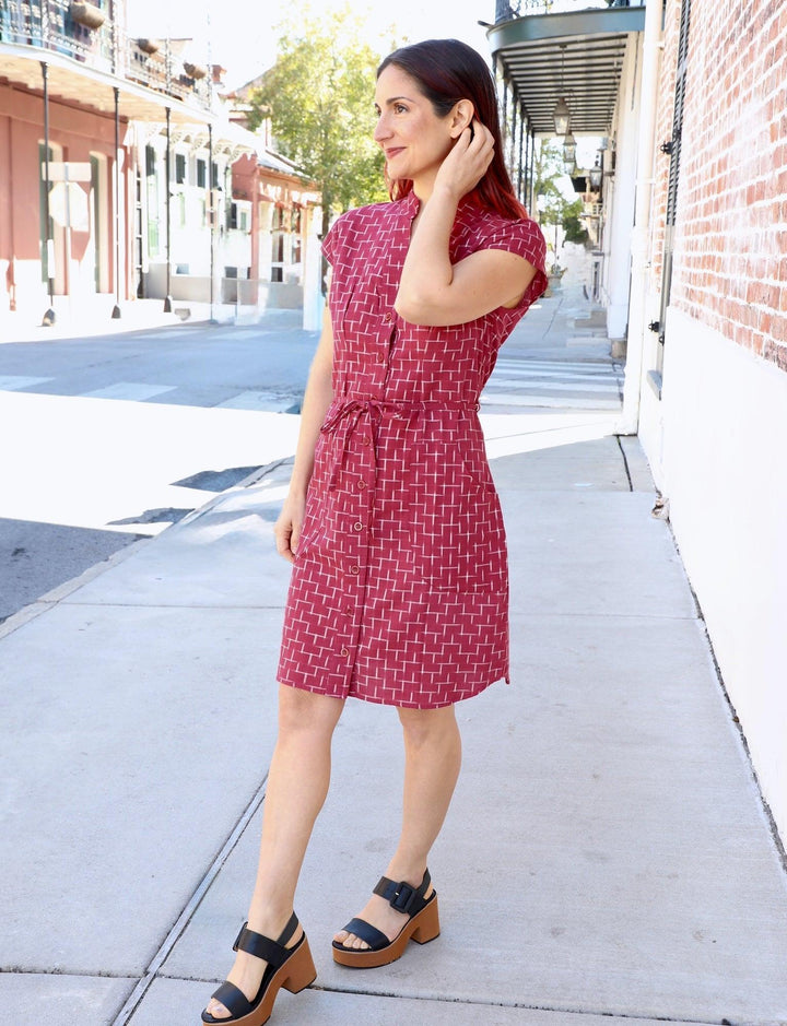 Be My Valentine Organic Cotton Button Dress - Passion Lilie