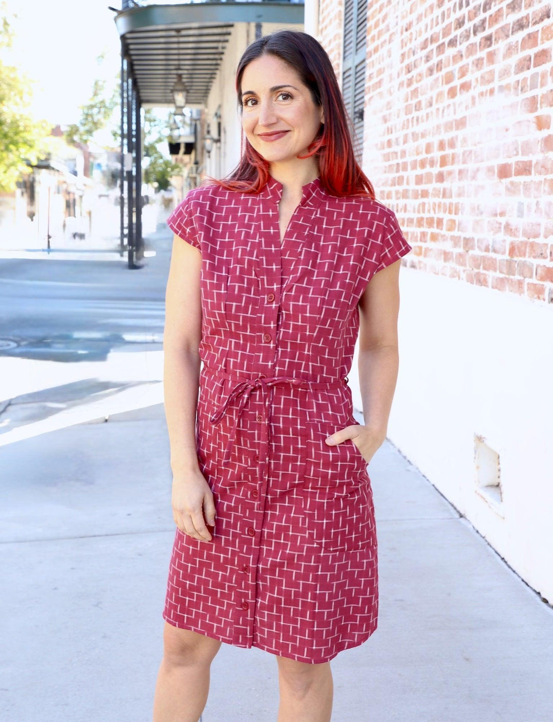 Be My Valentine Organic Cotton Button Dress - Passion Lilie