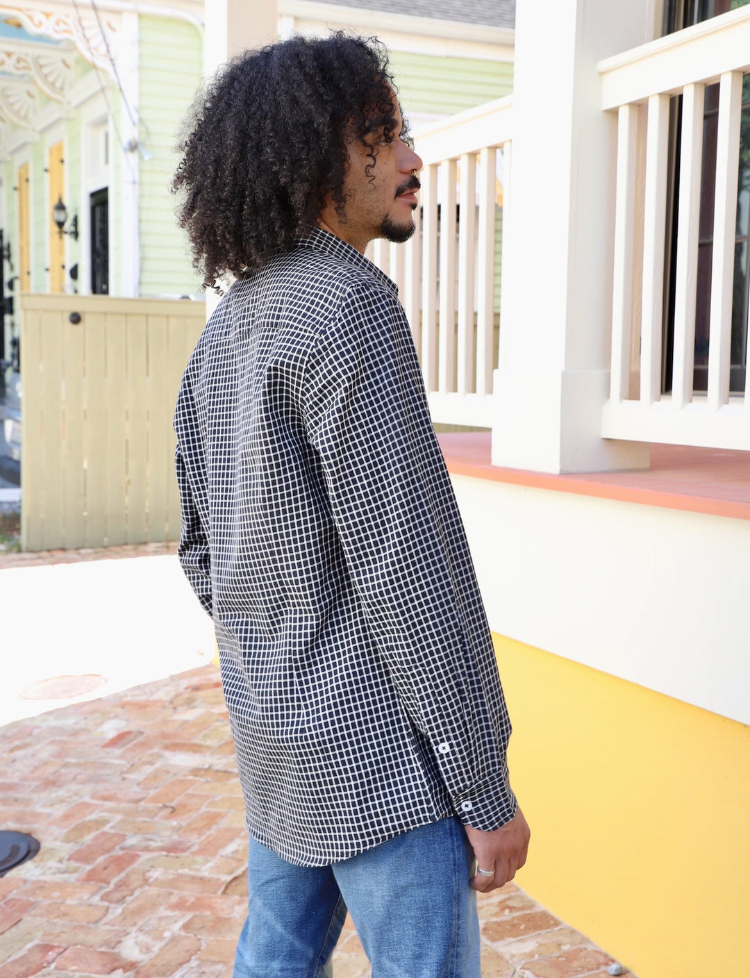Black Plaid Organic Cotton Men&