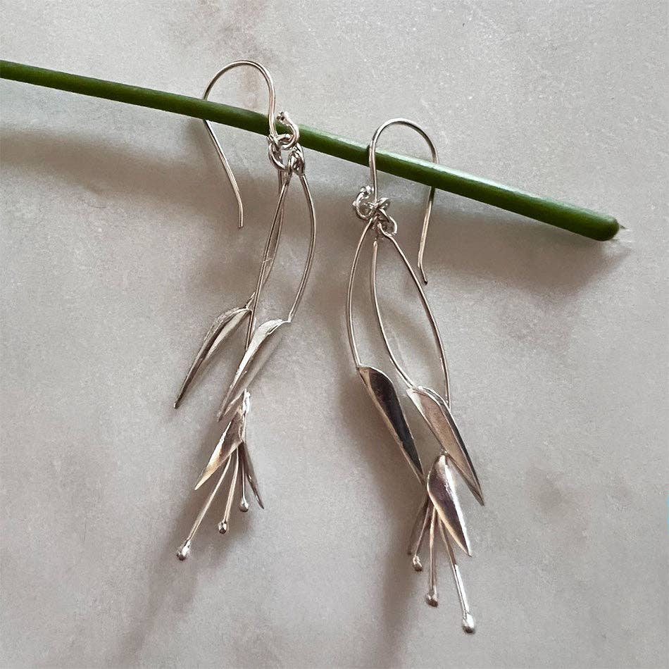 Blossom Out Earrings - Sterling Silver, Indonesia - Passion Lilie