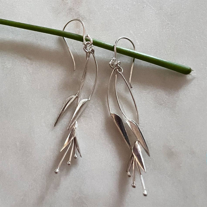Blossom Out Earrings - Sterling Silver, Indonesia - Passion Lilie