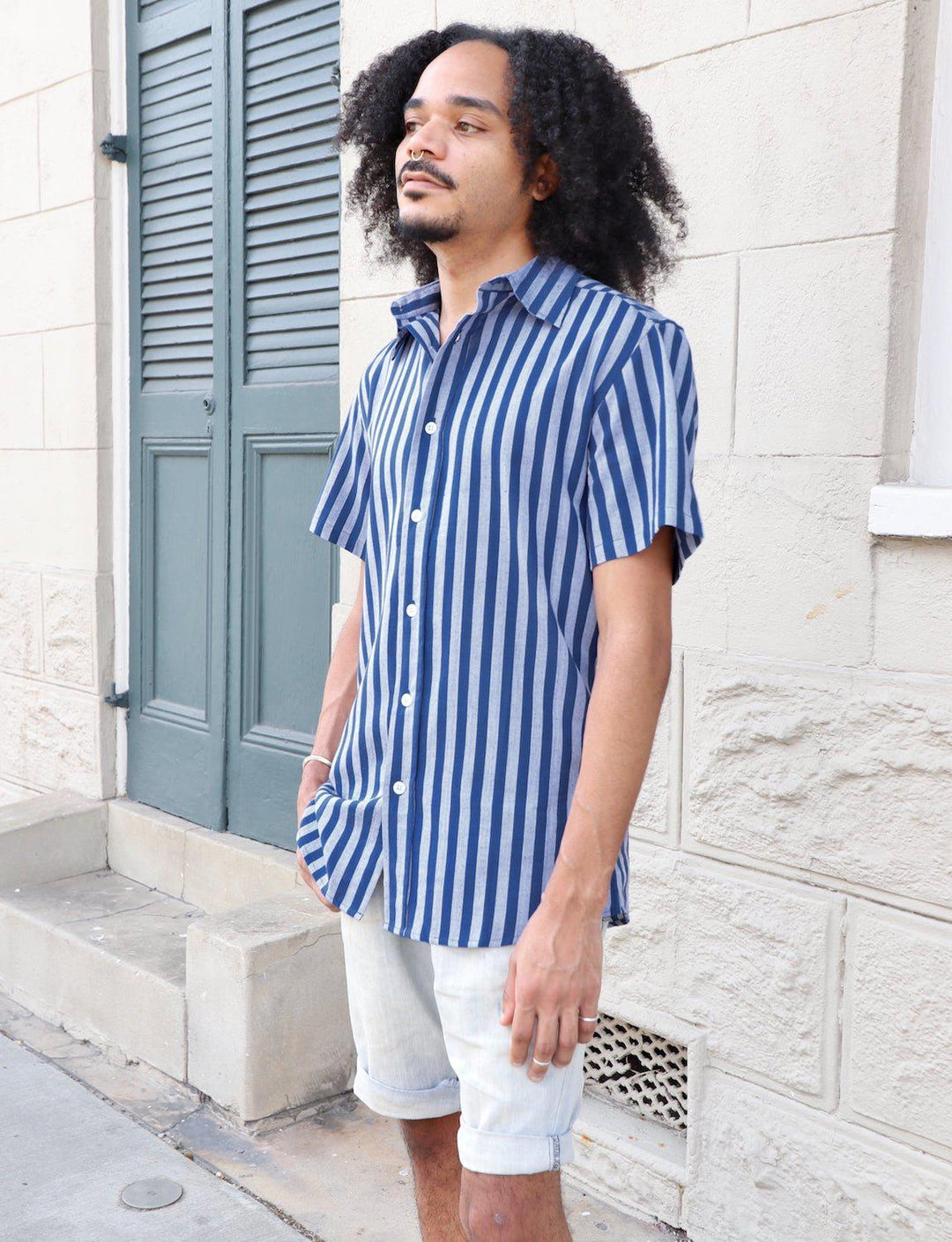 Blue Bayou Striped Organic Cotton Men&
