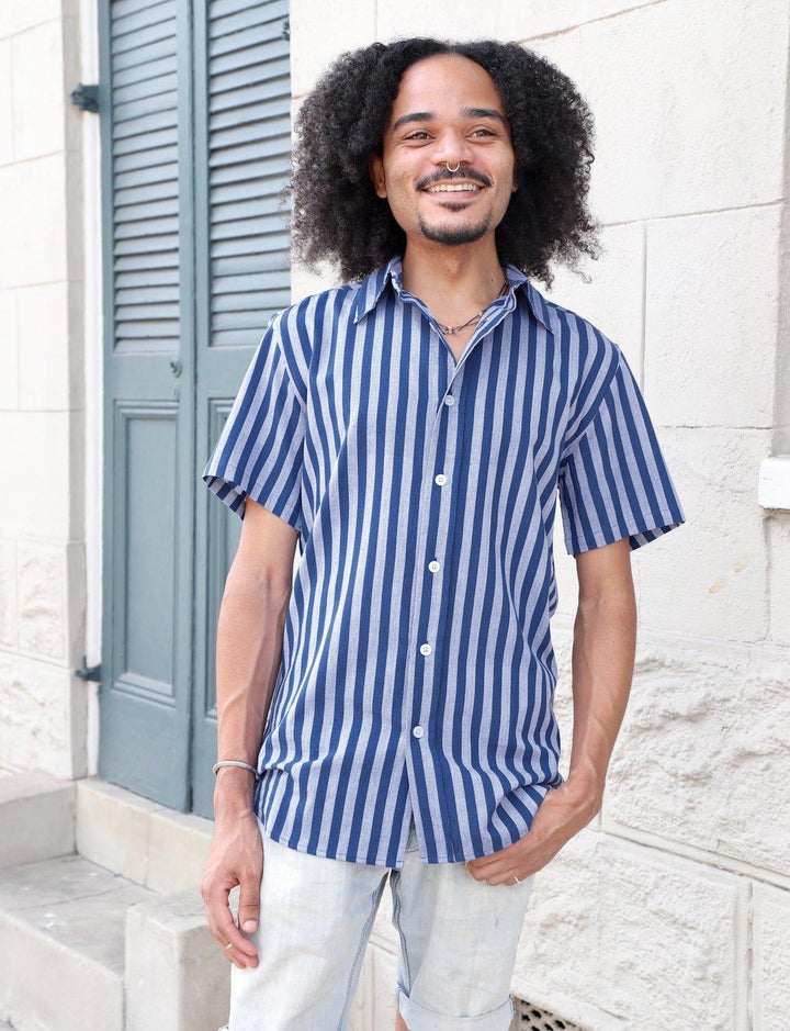 Blue Bayou Striped Organic Cotton Men&