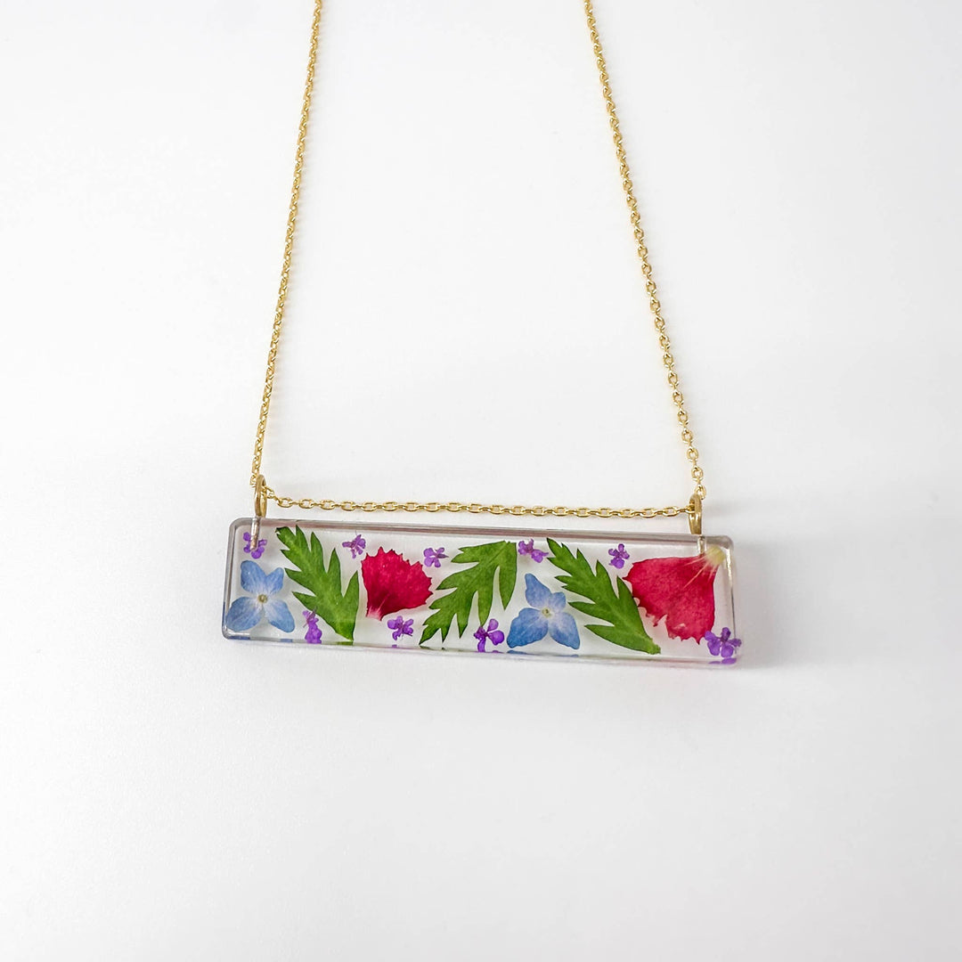 Botanical Long Palito Pendant (Mix 5) - Passion Lilie