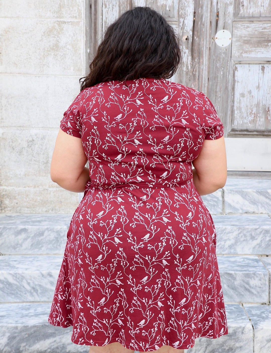 Cardinal Organic Wrap Dress - Passion Lilie - Fair Trade - Sustainable Fashion