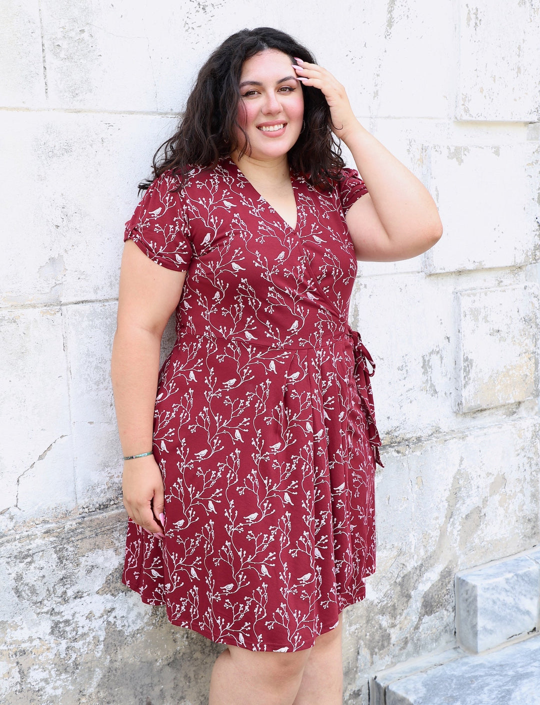 Cardinal Organic Wrap Dress - Passion Lilie - Fair Trade - Sustainable Fashion