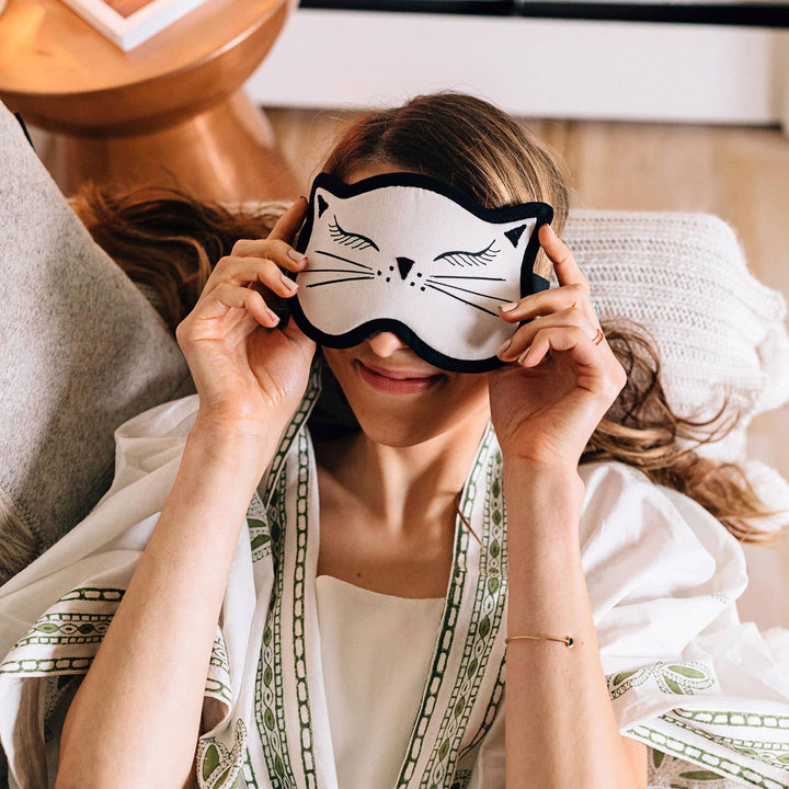 Cat Nap Velvet Sleep Mask - Passion Lilie