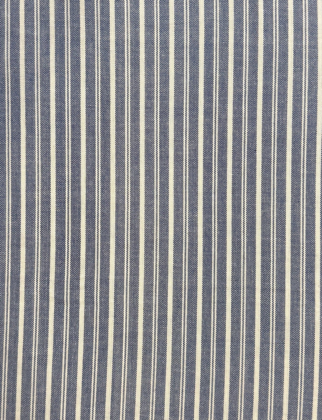 Chambray Pinstripe Organic Cotton Wrap Dress - Passion Lilie