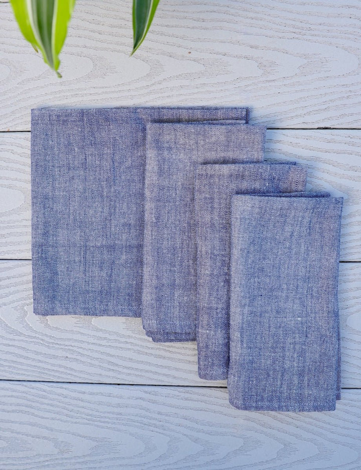 Cloth Napkins- Chambray - Set of 4 - Passion Lilie