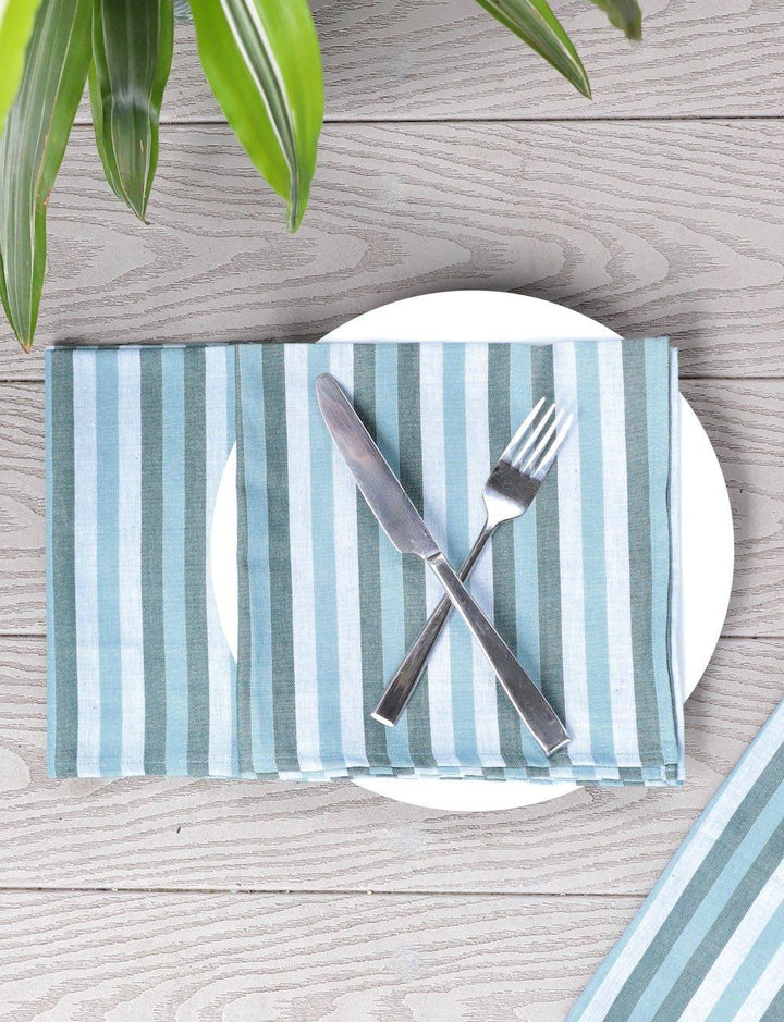 Cloth Napkins - Ocean Stripes - Set of 4 - Passion Lilie