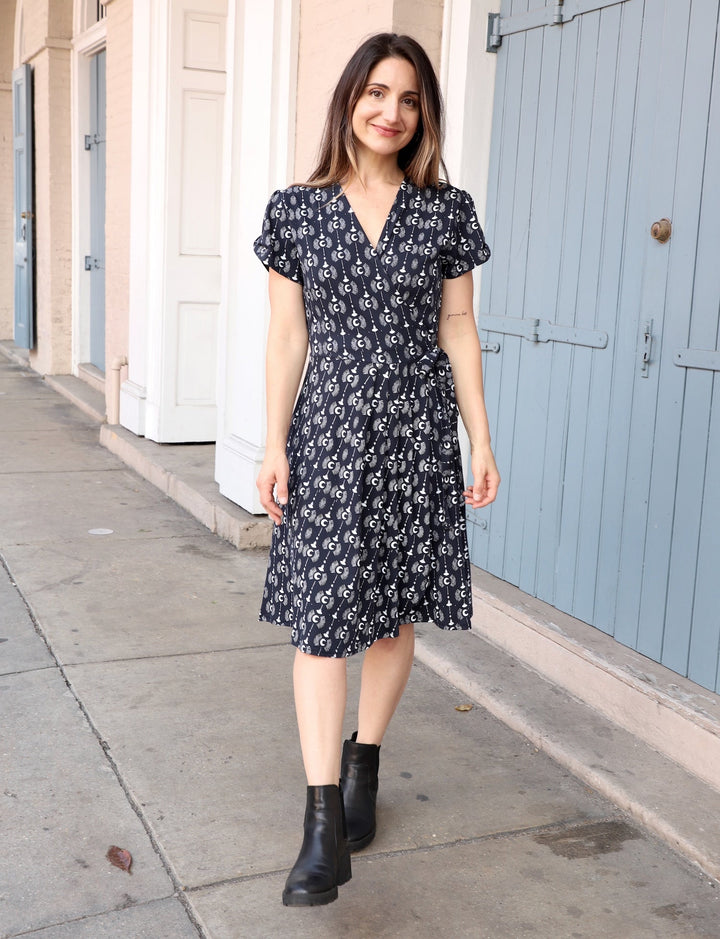 Crescent Moon Organic Wrap Dress - Passion Lilie - Fair Trade - Sustainable Fashion