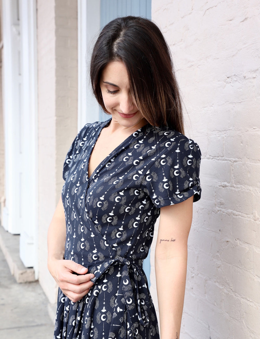 Crescent Moon Organic Wrap Dress - Passion Lilie - Fair Trade - Sustainable Fashion