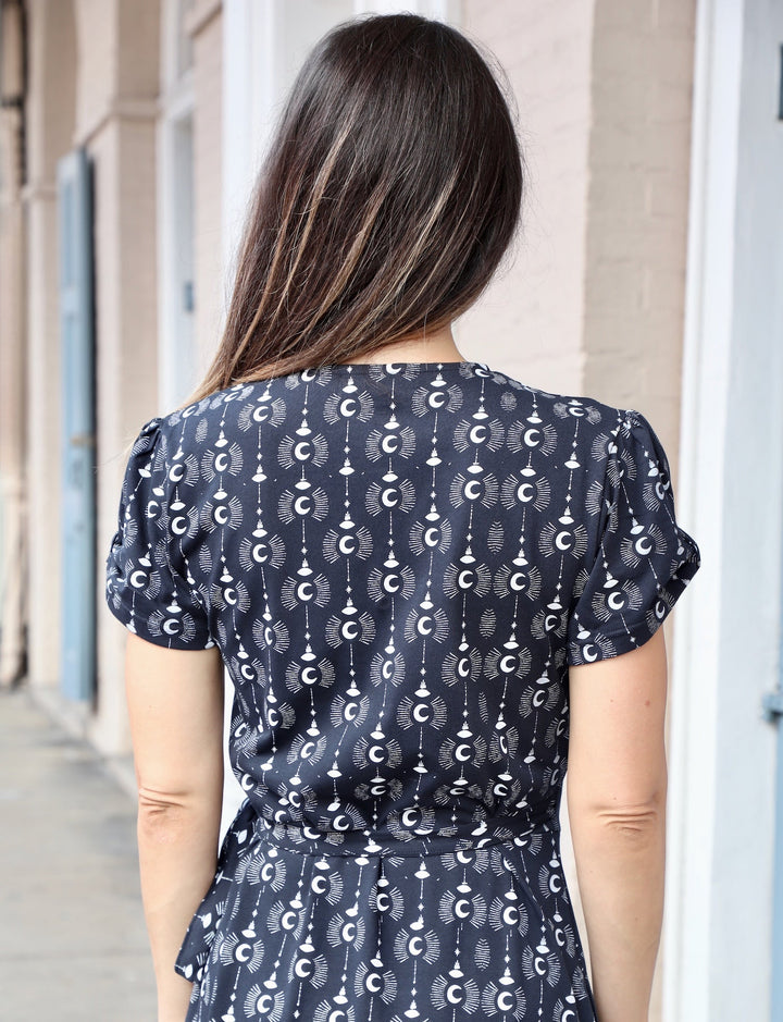 Crescent Moon Organic Wrap Dress - Passion Lilie - Fair Trade - Sustainable Fashion