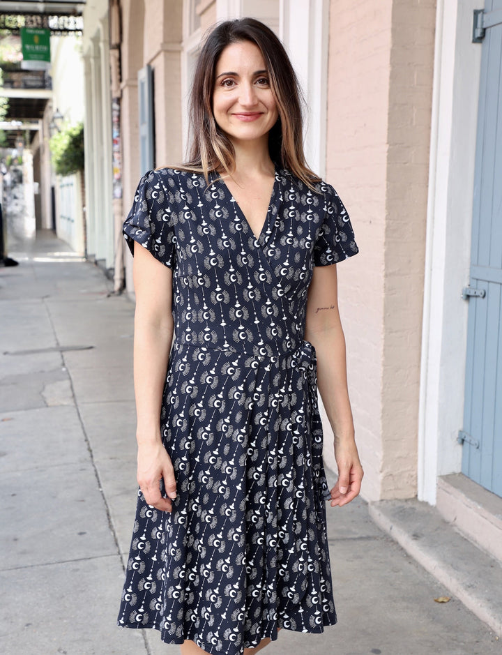 Crescent Moon Organic Wrap Dress - Passion Lilie - Fair Trade - Sustainable Fashion