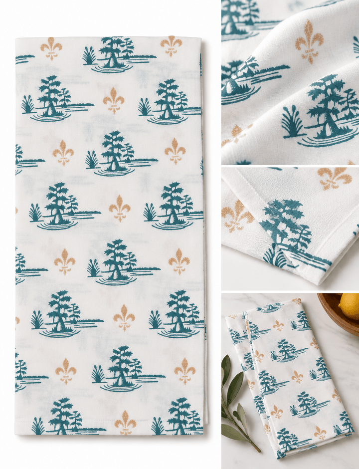 Cypress Swamp Tea Towel - Passion Lilie