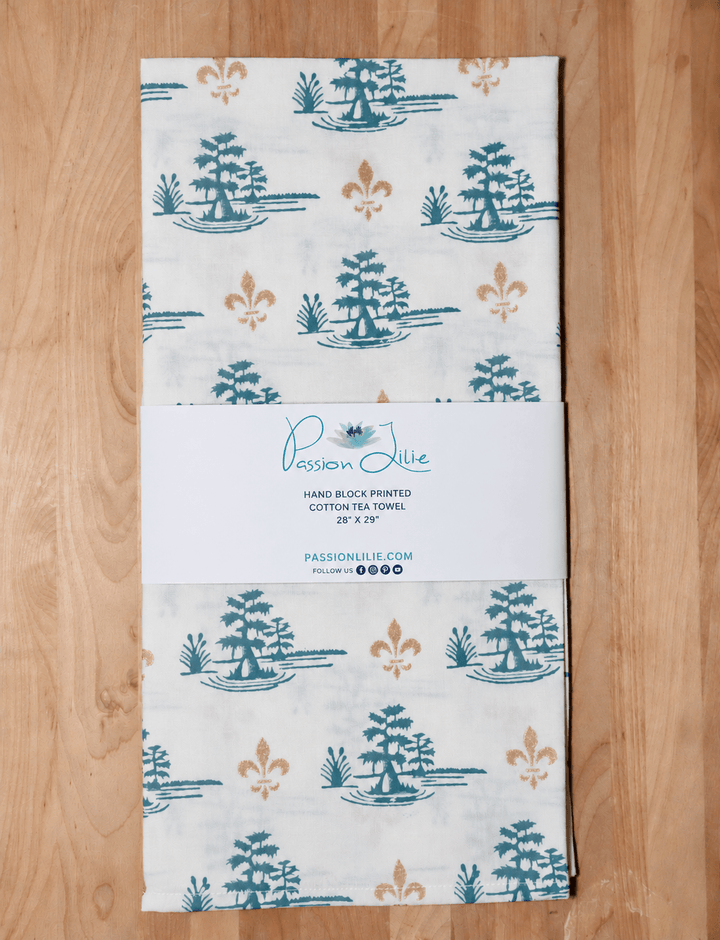 Cypress Swamp Tea Towel - Passion Lilie