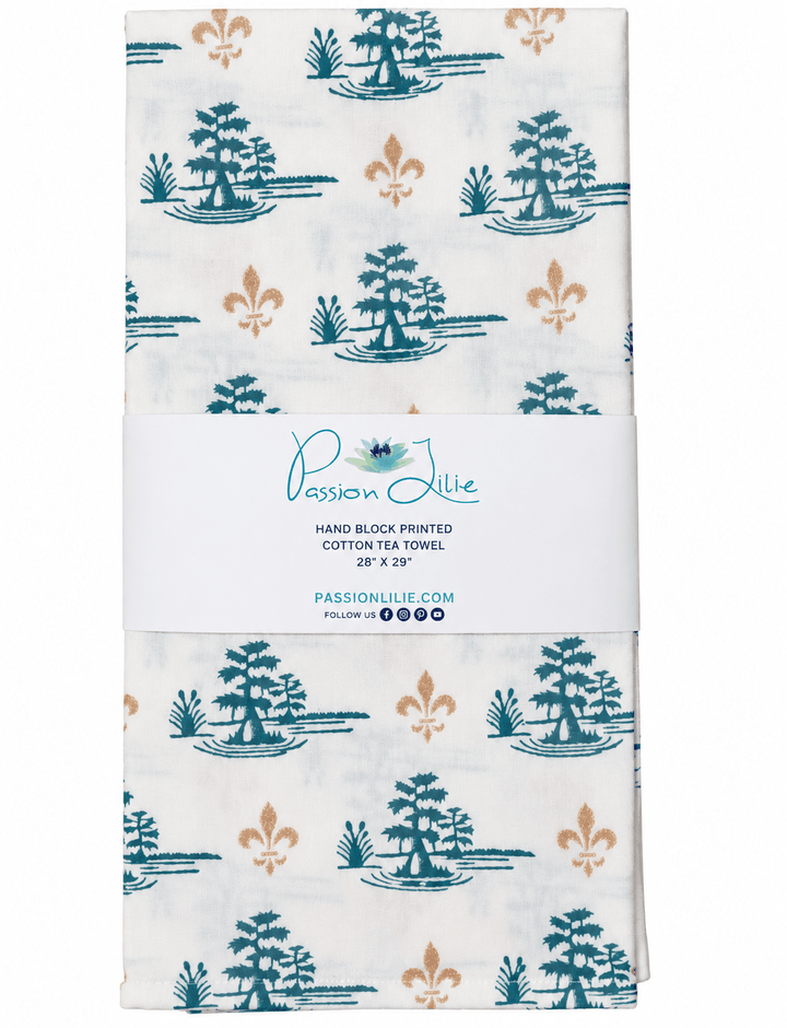 Cypress Swamp Tea Towel - Passion Lilie