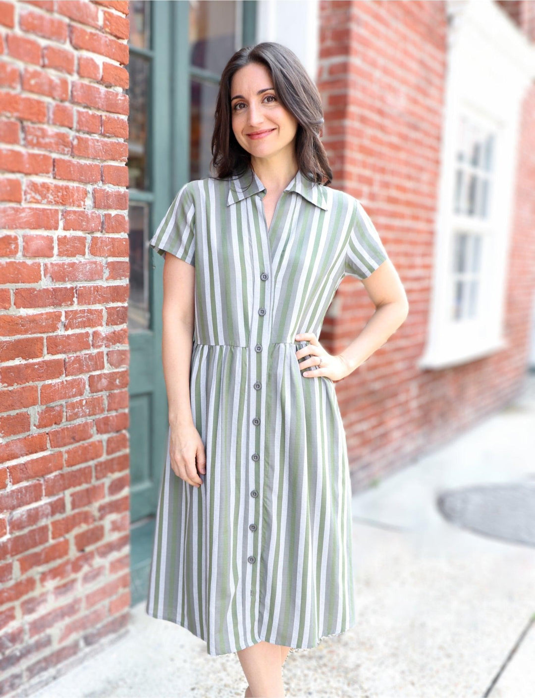 Earth Toned Organic Cotton Gardening Dress - Passion Lilie