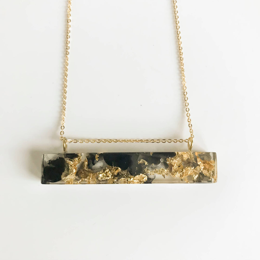 Eco-Resin Cast MD Palito Charm Necklace - Passion Lilie