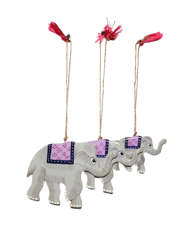 Elephant Ornaments (Set of 3) - Passion Lilie