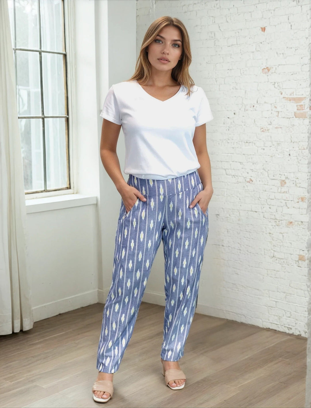 Elysian Ikat Pants - Passion Lilie