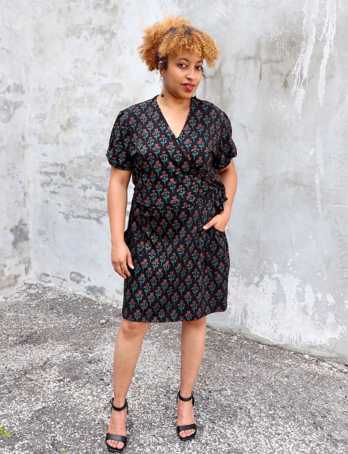Evening Rose Organic Wrap Dress Evening Rose Organic Wrap Dress