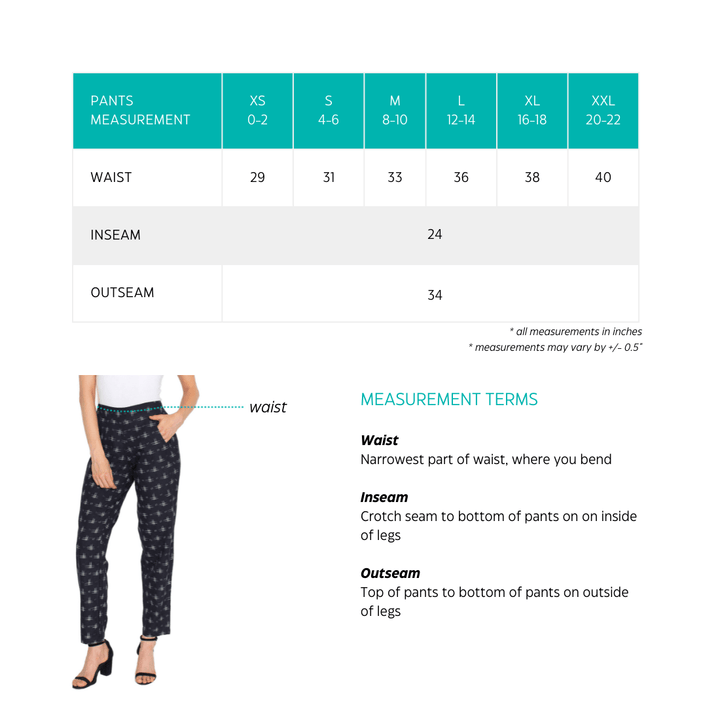 Fall Equinox Organic Cotton Pants - Passion Lilie