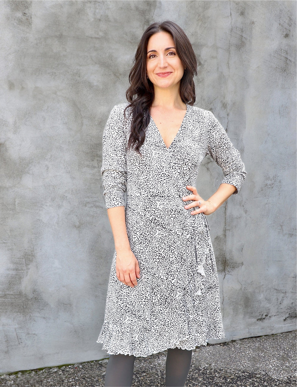 Fierce Flounce Organic Wrap Dress - Passion Lilie