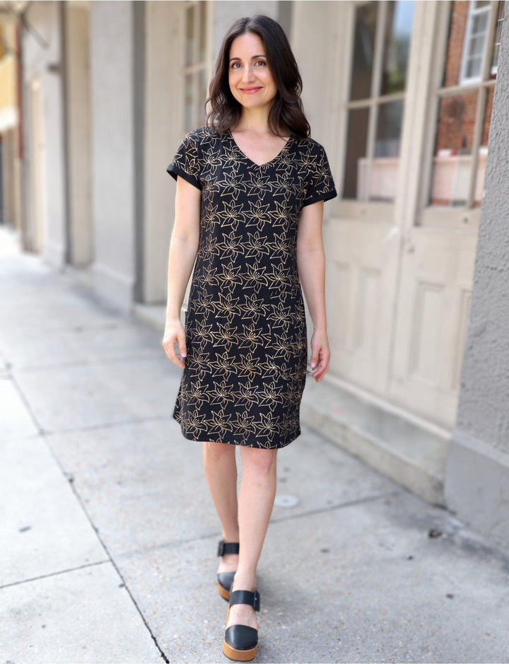 Golden Lily Organic Dress - Passion Lilie