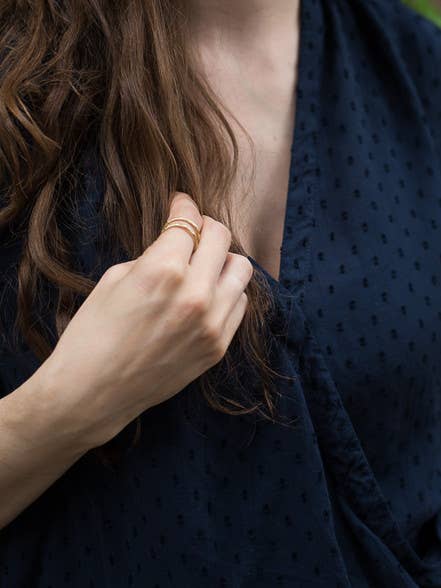 Illusion Ring in Brass - Passion Lilie