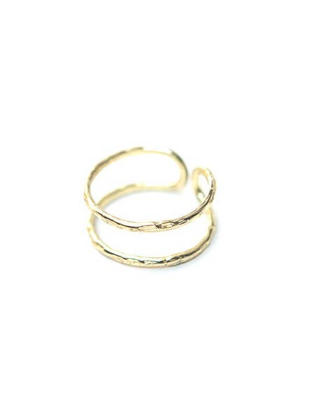 Illusion Ring in Brass - Passion Lilie