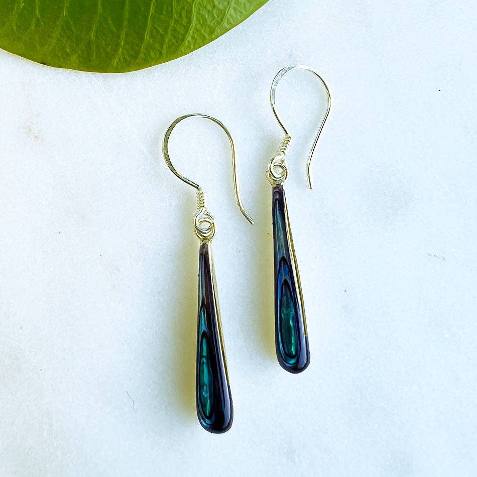Jiwa Abalone Earrings - Sterling Silver, Indonesia - Passion Lilie