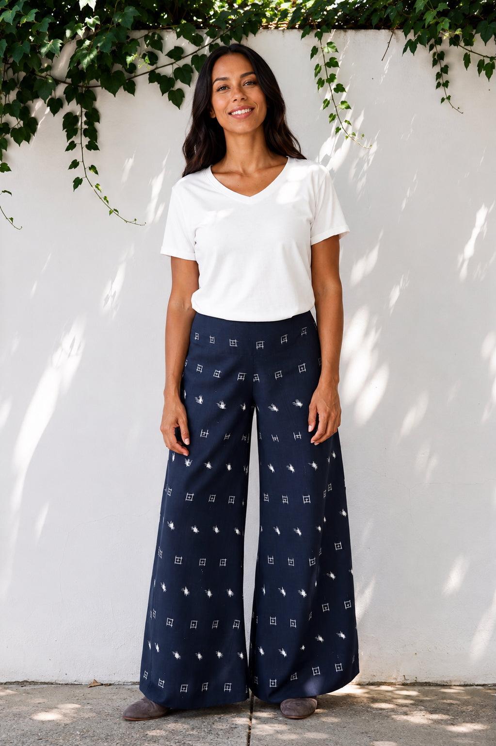 Kali Ikat Organic Cotton Pants - Passion Lilie
