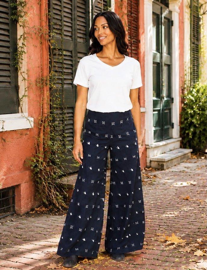 Kali Ikat Organic Cotton Pants - Passion Lilie
