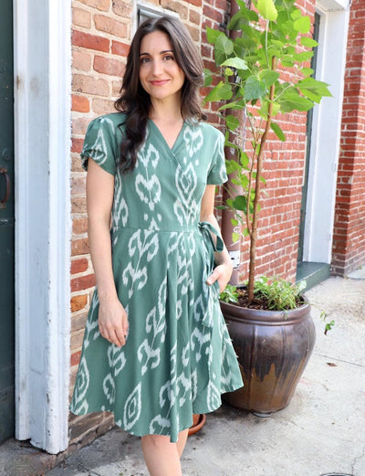 Khadra Organic Cotton Wrap Dress I Sustainable Holiday Dress XXL Khadra Organic Cotton Wrap Dress I Sustainable Holiday Dress XXL