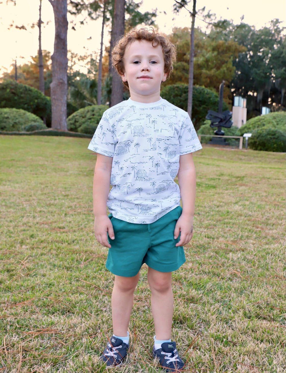 Kid's Organic Cotton Shorts - Passion Lilie