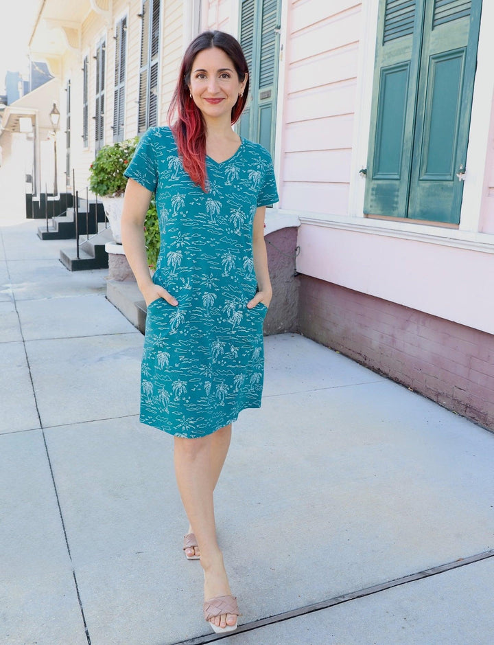 Lagoon Party Organic Dress - Passion Lilie