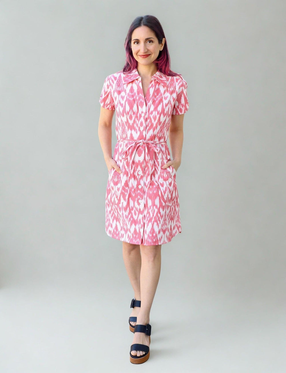 Lakshmi Organic Cotton Button Dress - Passion Lilie