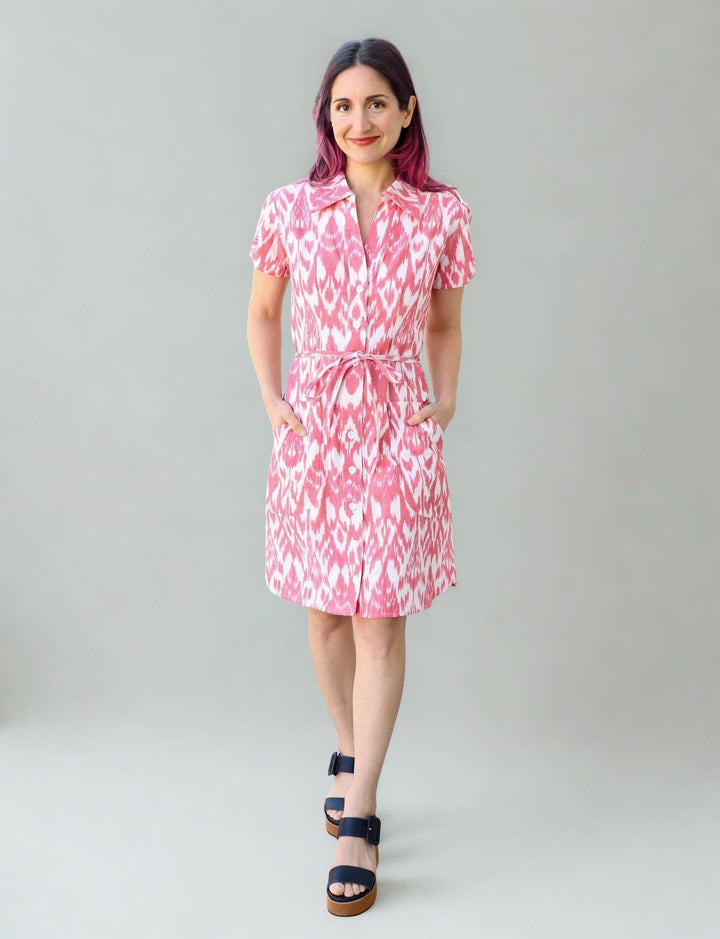 Lakshmi Organic Cotton Button Dress - Passion Lilie